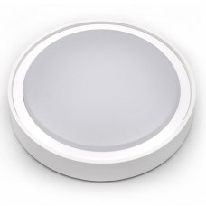 Φωτιστικό Πλαφονιέρα Φ26 LED 15W 230V 1200Lm 4000K Λευκό Φως Polycarbonate Λευκό IP65 21-01510